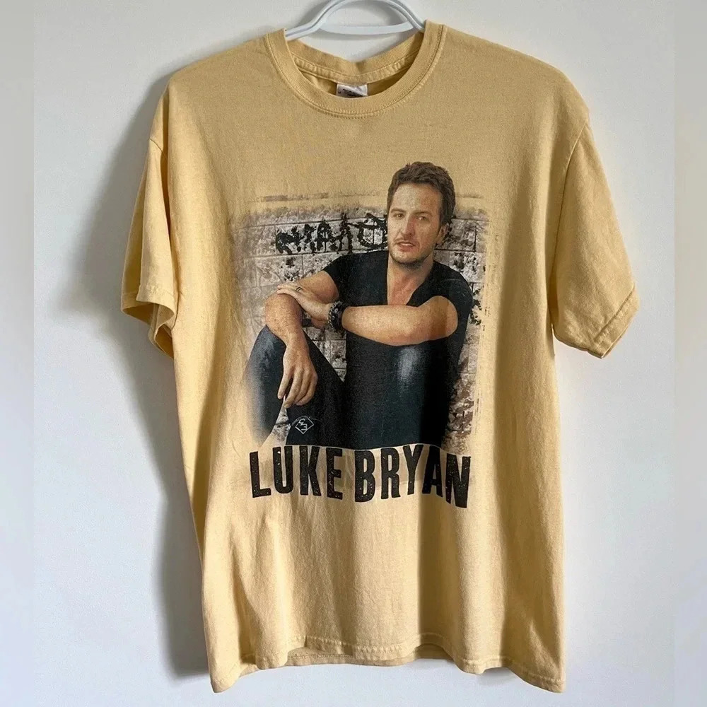 Luke Bryan Crash  My Party Country Tour Short Sleeve Shirt Mens Size M